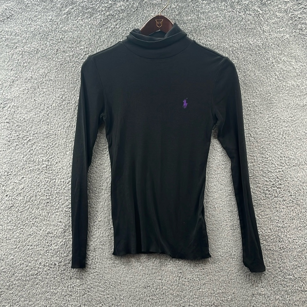 ralph lauren sport pima cotton pony logo turtle neck size M